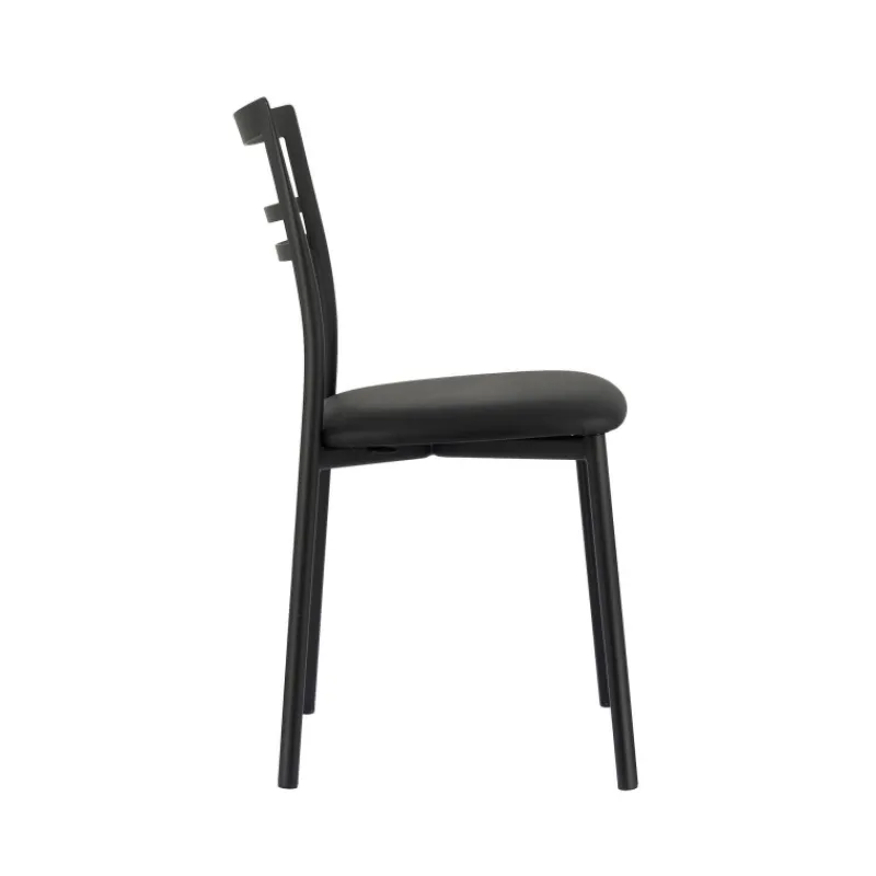 Go 1419 Chaise de cuisine rembourrée en synthétique et métal* Chaise De Cuisine