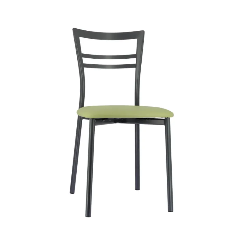 Go 1419 Chaise de cuisine rembourrée en synthétique et métal* Chaise De Cuisine