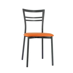 Go 1419 Chaise de cuisine rembourrée en synthétique et métal* Chaise De Cuisine