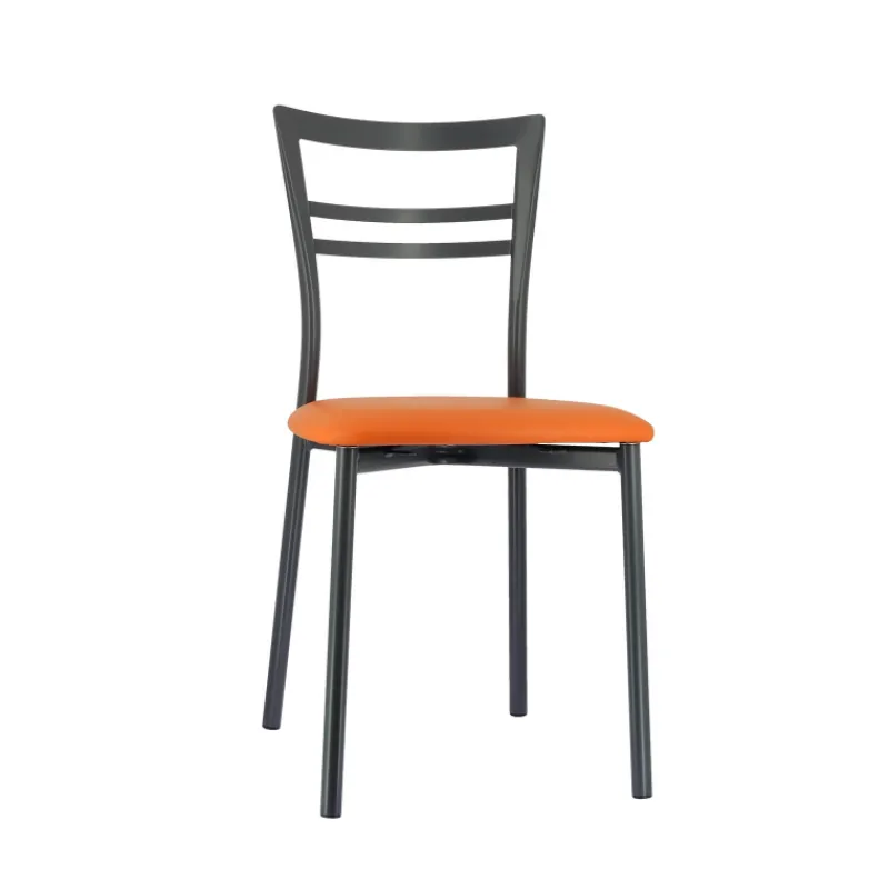 Go 1419 Chaise de cuisine rembourrée en synthétique et métal* Chaise De Cuisine