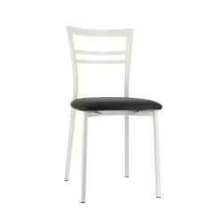 Go 1419 Chaise de cuisine rembourrée en synthétique et métal* Chaise De Cuisine