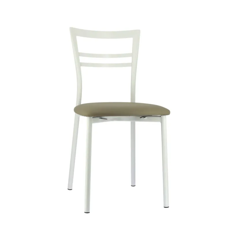 Go 1419 Chaise de cuisine rembourrée en synthétique et métal* Chaise De Cuisine