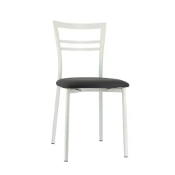 Go 1419 Chaise de cuisine rembourrée en synthétique et métal* Chaise De Cuisine