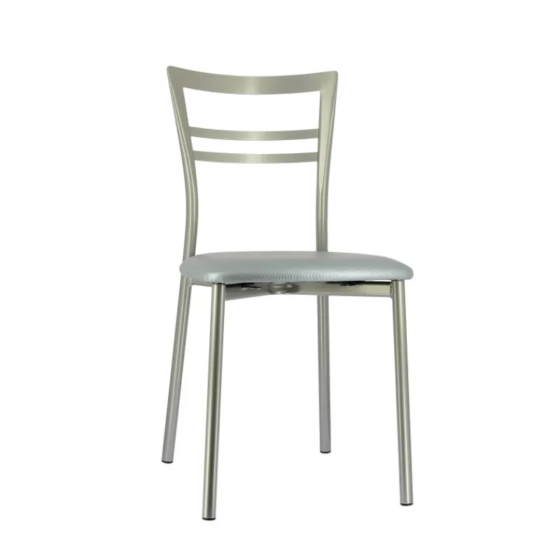 Go 1419 Chaise de cuisine rembourrée en synthétique et métal* Chaise De Cuisine