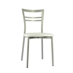 Go 1419 Chaise de cuisine rembourrée en synthétique et métal* Chaise De Cuisine