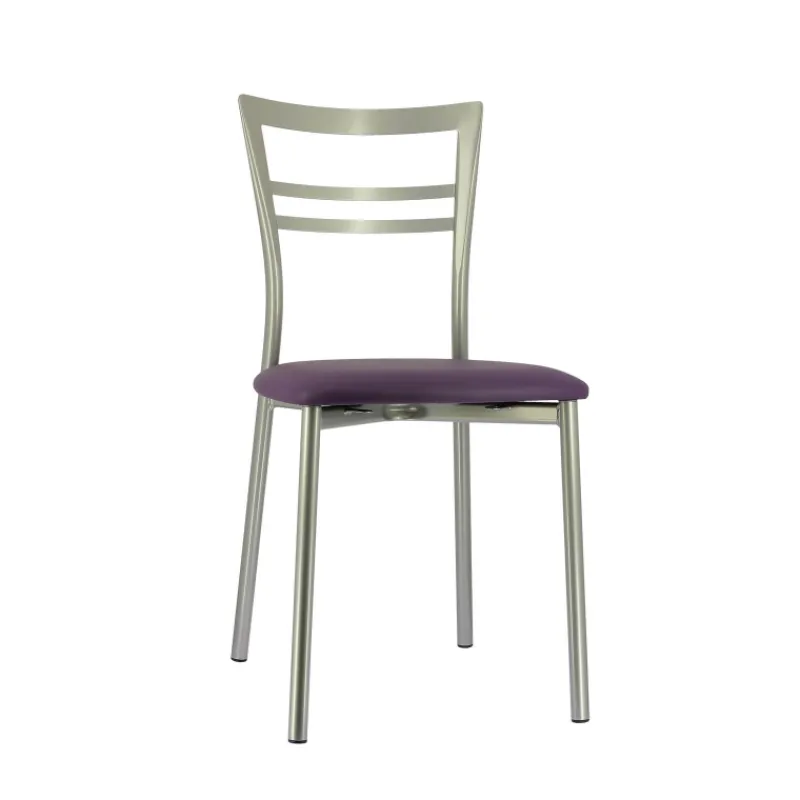 Go 1419 Chaise de cuisine rembourrée en synthétique et métal* Chaise De Cuisine