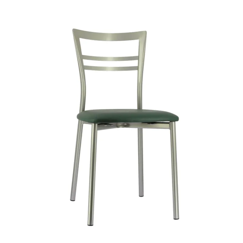 Go 1419 Chaise de cuisine rembourrée en synthétique et métal* Chaise De Cuisine