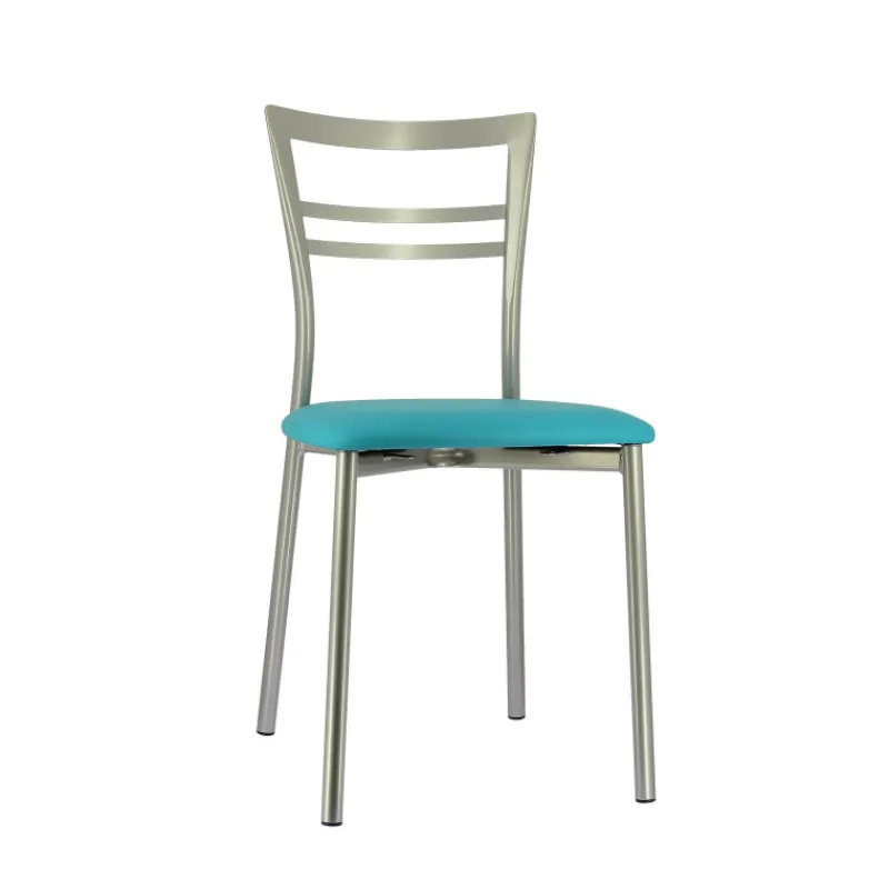 Go 1419 Chaise de cuisine rembourrée en synthétique et métal* Chaise De Cuisine