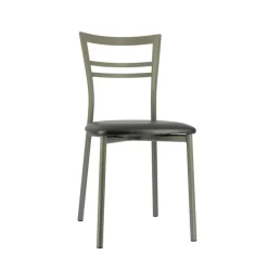 Go 1419 Chaise de cuisine rembourrée en synthétique et métal* Chaise De Cuisine
