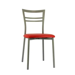 Go 1419 Chaise de cuisine rembourrée en synthétique et métal* Chaise De Cuisine
