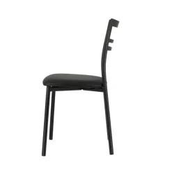 Go 1419 Chaise de cuisine rembourrée en synthétique et métal* Chaise De Cuisine