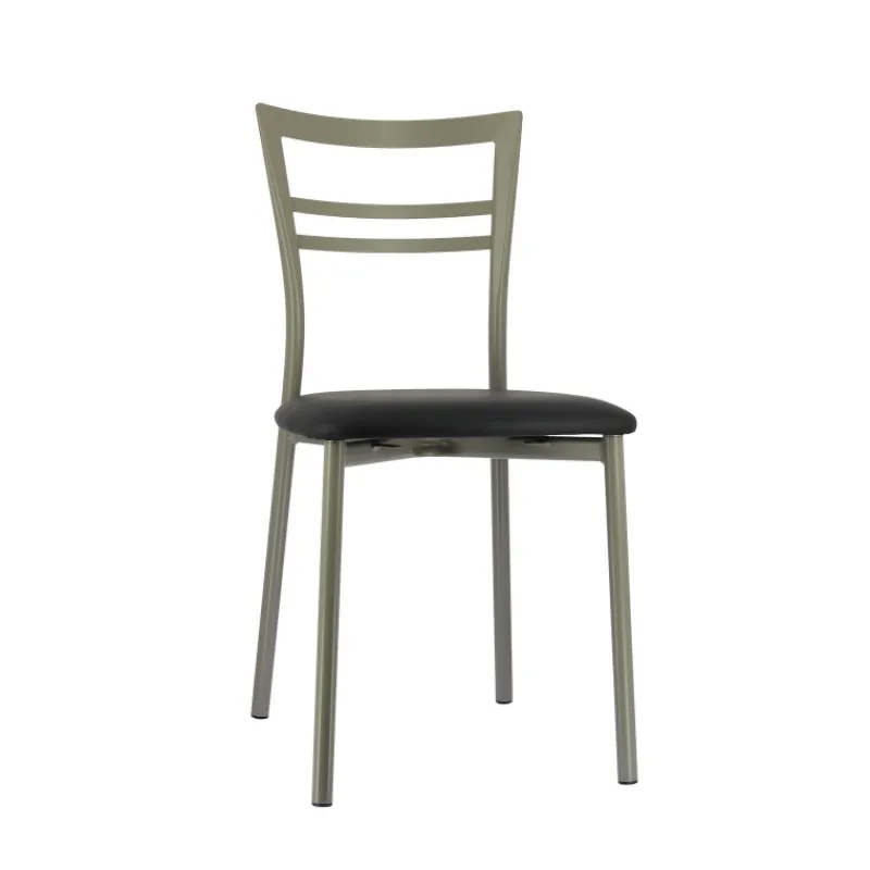 Go 1419 Chaise de cuisine rembourrée en synthétique et métal* Chaise De Cuisine