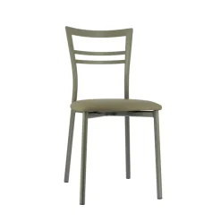 Go 1419 Chaise de cuisine rembourrée en synthétique et métal* Chaise De Cuisine