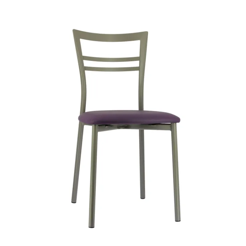 Go 1419 Chaise de cuisine rembourrée en synthétique et métal* Chaise De Cuisine