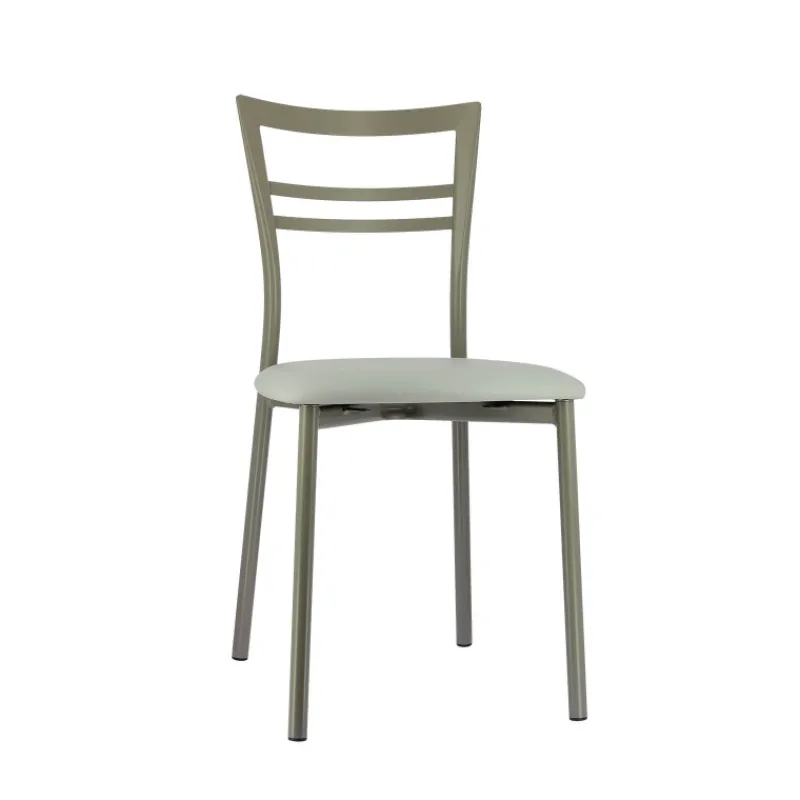 Go 1419 Chaise de cuisine rembourrée en synthétique et métal* Chaise De Cuisine