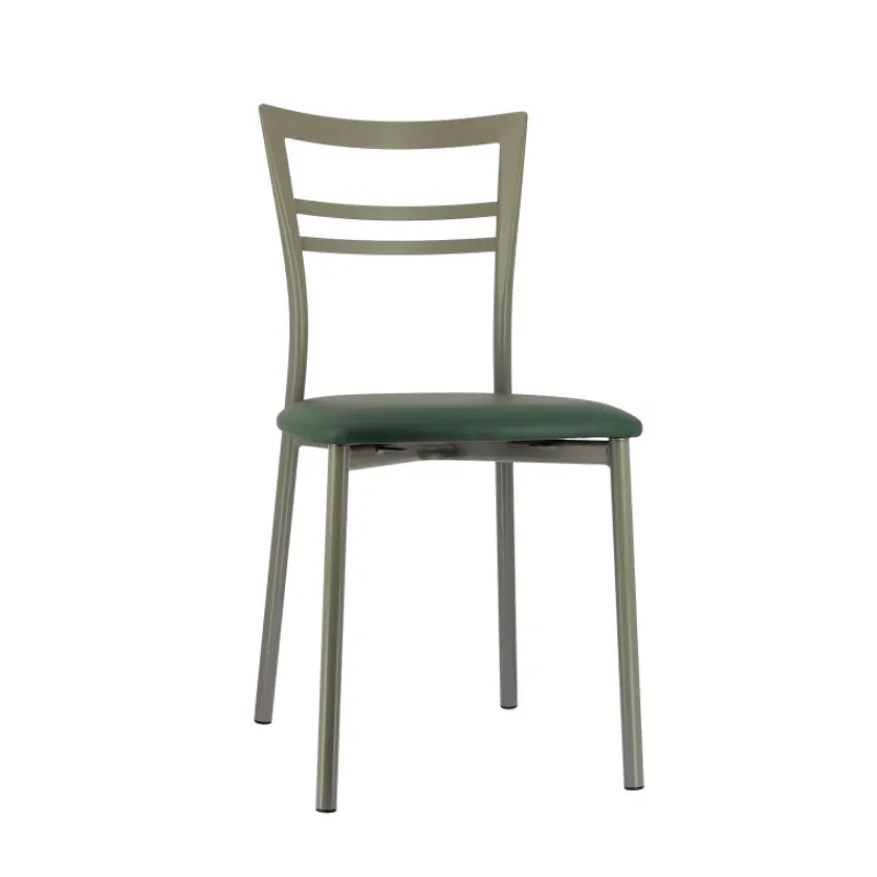 Go 1419 Chaise de cuisine rembourrée en synthétique et métal* Chaise De Cuisine