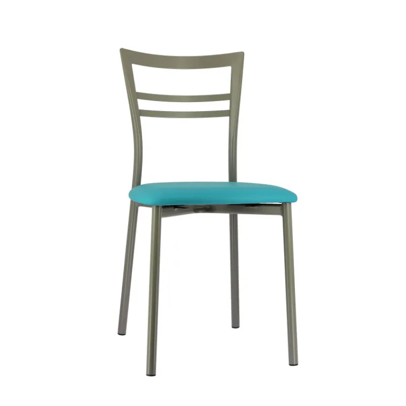Go 1419 Chaise de cuisine rembourrée en synthétique et métal* Chaise De Cuisine