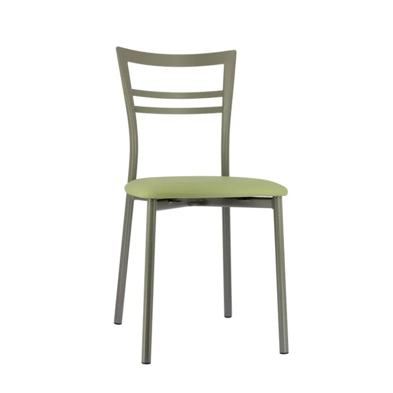 Go 1419 Chaise de cuisine rembourrée en synthétique et métal* Chaise De Cuisine