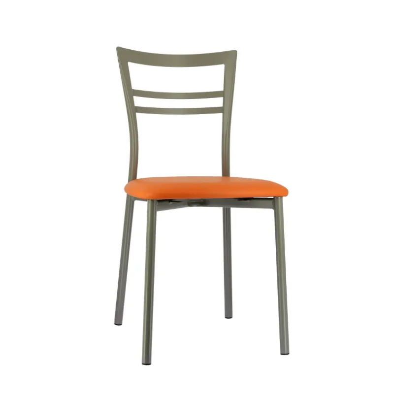 Go 1419 Chaise de cuisine rembourrée en synthétique et métal* Chaise De Cuisine
