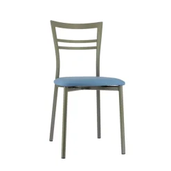 Go 1419 Chaise de cuisine rembourrée en synthétique et métal* Chaise De Cuisine