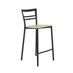 Go Clip Connubia® Tabouret snack contemporain en métal et multiplis bois* Tabouret Snack (assise +/- 65 Cm)|Tabouret De Bar (assise +/- 80 Cm)