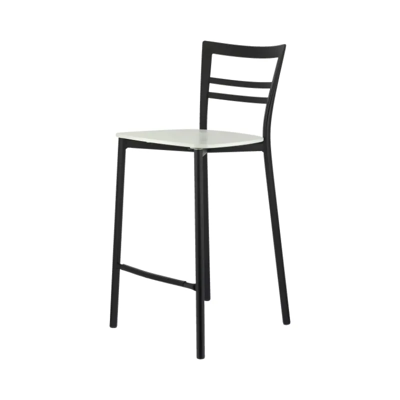 Go Clip Connubia® Tabouret snack contemporain en métal et multiplis bois* Tabouret Snack (assise +/- 65 Cm)|Tabouret De Bar (assise +/- 80 Cm)