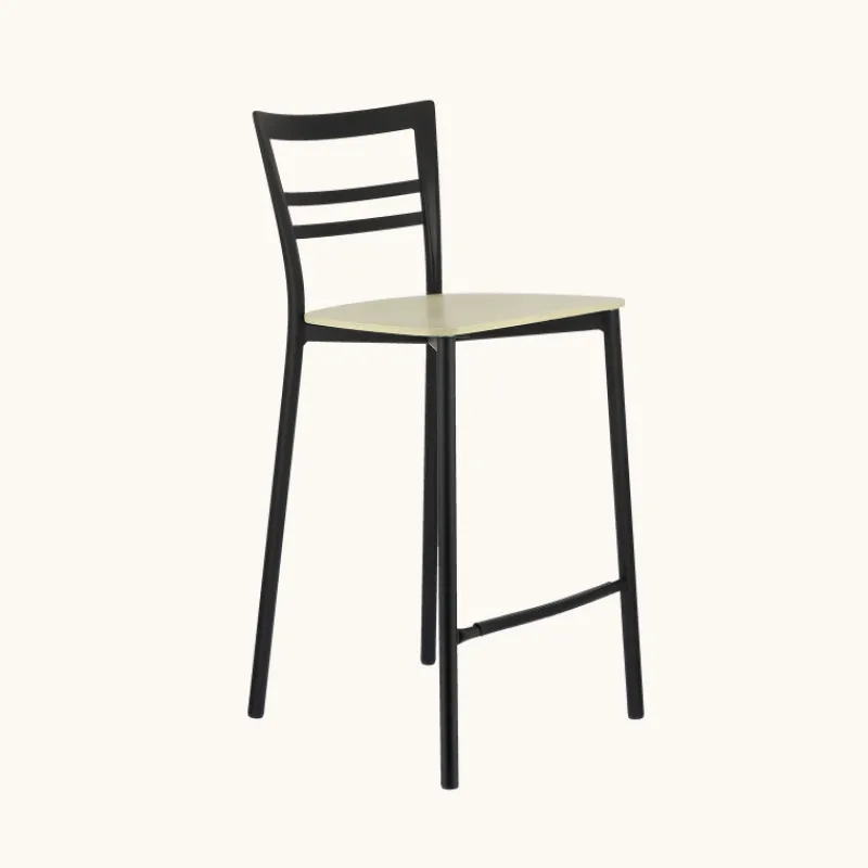 Go Clip Connubia® Tabouret snack contemporain en métal et multiplis bois* Tabouret Snack (assise +/- 65 Cm)|Tabouret De Bar (assise +/- 80 Cm)