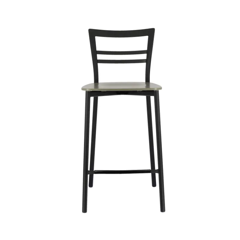 Go Clip Connubia® Tabouret snack contemporain en métal et multiplis bois* Tabouret Snack (assise +/- 65 Cm)|Tabouret De Bar (assise +/- 80 Cm)