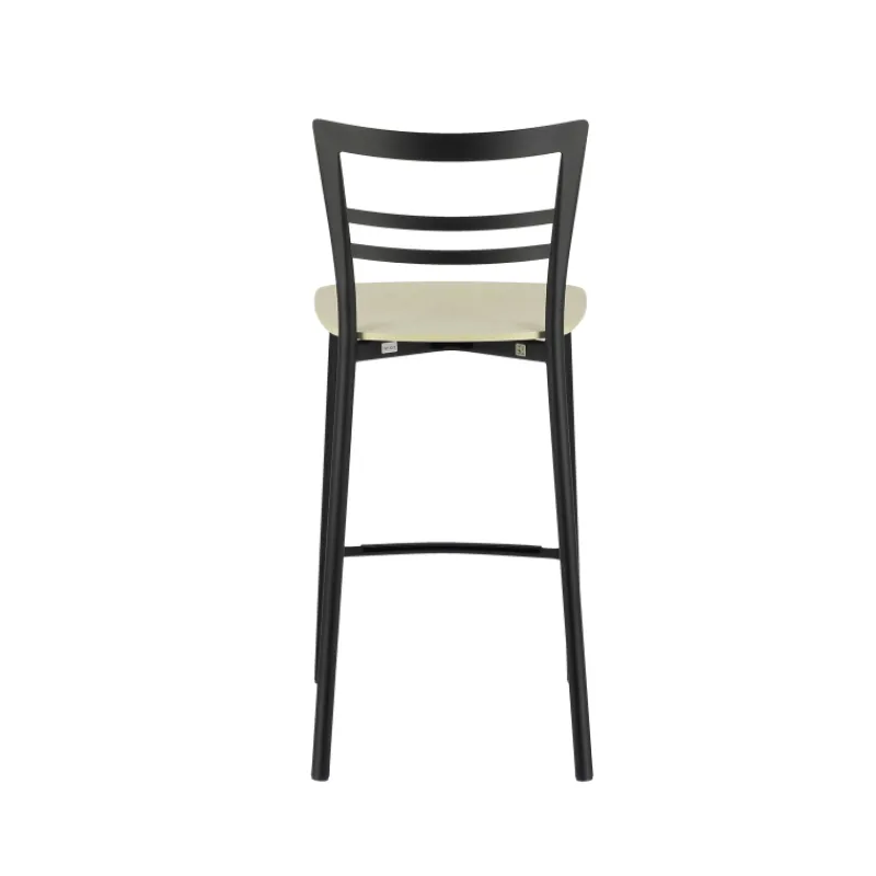 Go Clip Connubia® Tabouret snack contemporain en métal et multiplis bois* Tabouret Snack (assise +/- 65 Cm)|Tabouret De Bar (assise +/- 80 Cm)