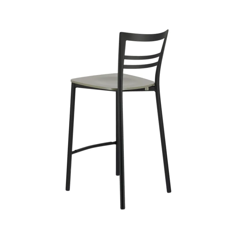 Go Clip Connubia® Tabouret snack contemporain en métal et multiplis bois* Tabouret Snack (assise +/- 65 Cm)|Tabouret De Bar (assise +/- 80 Cm)