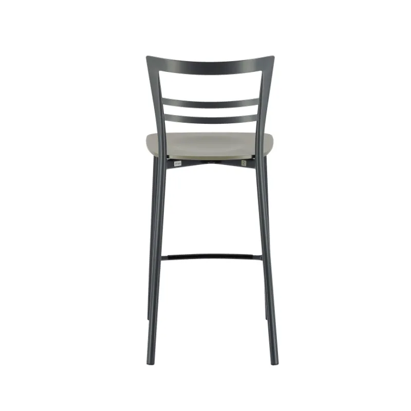 Go Clip Connubia® Tabouret snack contemporain en métal et multiplis bois* Tabouret Snack (assise +/- 65 Cm)|Tabouret De Bar (assise +/- 80 Cm)