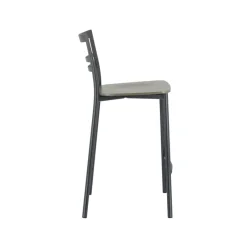Go Clip Connubia® Tabouret snack contemporain en métal et multiplis bois* Tabouret Snack (assise +/- 65 Cm)|Tabouret De Bar (assise +/- 80 Cm)