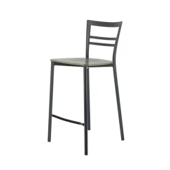 Go Clip Connubia® Tabouret snack contemporain en métal et multiplis bois* Tabouret Snack (assise +/- 65 Cm)|Tabouret De Bar (assise +/- 80 Cm)