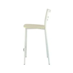 Go Clip Connubia® Tabouret snack contemporain en métal et multiplis bois* Tabouret Snack (assise +/- 65 Cm)|Tabouret De Bar (assise +/- 80 Cm)