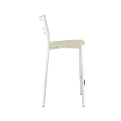 Go Clip Connubia® Tabouret snack contemporain en métal et multiplis bois* Tabouret Snack (assise +/- 65 Cm)|Tabouret De Bar (assise +/- 80 Cm)