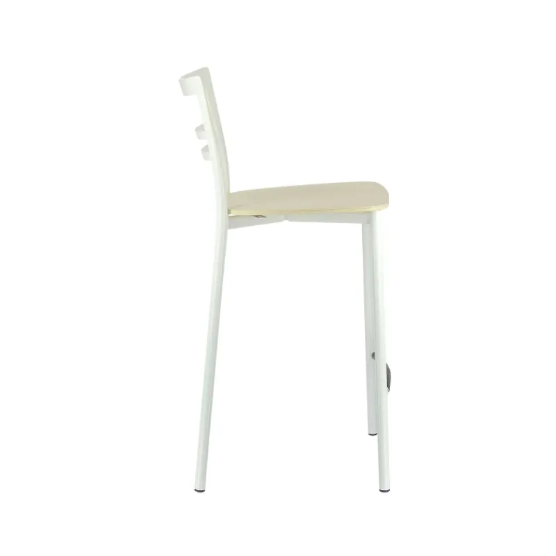 Go Clip Connubia® Tabouret snack contemporain en métal et multiplis bois* Tabouret Snack (assise +/- 65 Cm)|Tabouret De Bar (assise +/- 80 Cm)
