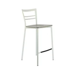 Go Clip Connubia® Tabouret snack contemporain en métal et multiplis bois* Tabouret Snack (assise +/- 65 Cm)|Tabouret De Bar (assise +/- 80 Cm)