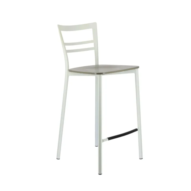 Go Clip Connubia® Tabouret snack contemporain en métal et multiplis bois* Tabouret Snack (assise +/- 65 Cm)|Tabouret De Bar (assise +/- 80 Cm)