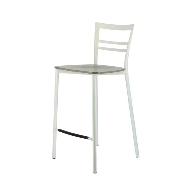 Go Clip Connubia® Tabouret snack contemporain en métal et multiplis bois* Tabouret Snack (assise +/- 65 Cm)|Tabouret De Bar (assise +/- 80 Cm)