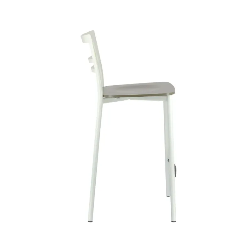 Go Clip Connubia® Tabouret snack contemporain en métal et multiplis bois* Tabouret Snack (assise +/- 65 Cm)|Tabouret De Bar (assise +/- 80 Cm)