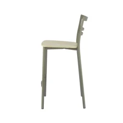 Go Clip Connubia® Tabouret snack contemporain en métal et multiplis bois* Tabouret Snack (assise +/- 65 Cm)|Tabouret De Bar (assise +/- 80 Cm)