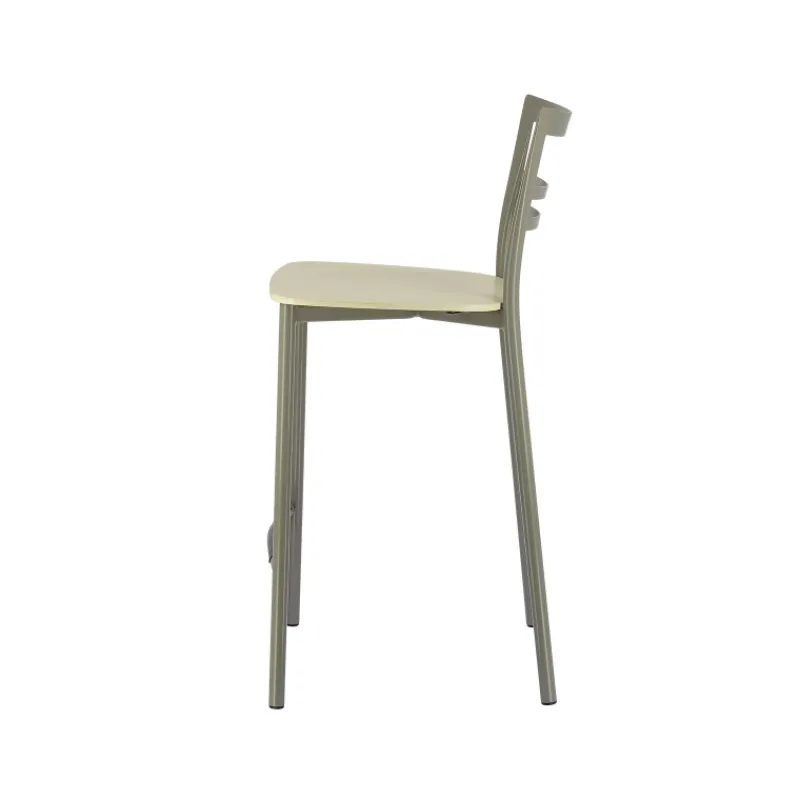 Go Clip Connubia® Tabouret snack contemporain en métal et multiplis bois* Tabouret Snack (assise +/- 65 Cm)|Tabouret De Bar (assise +/- 80 Cm)