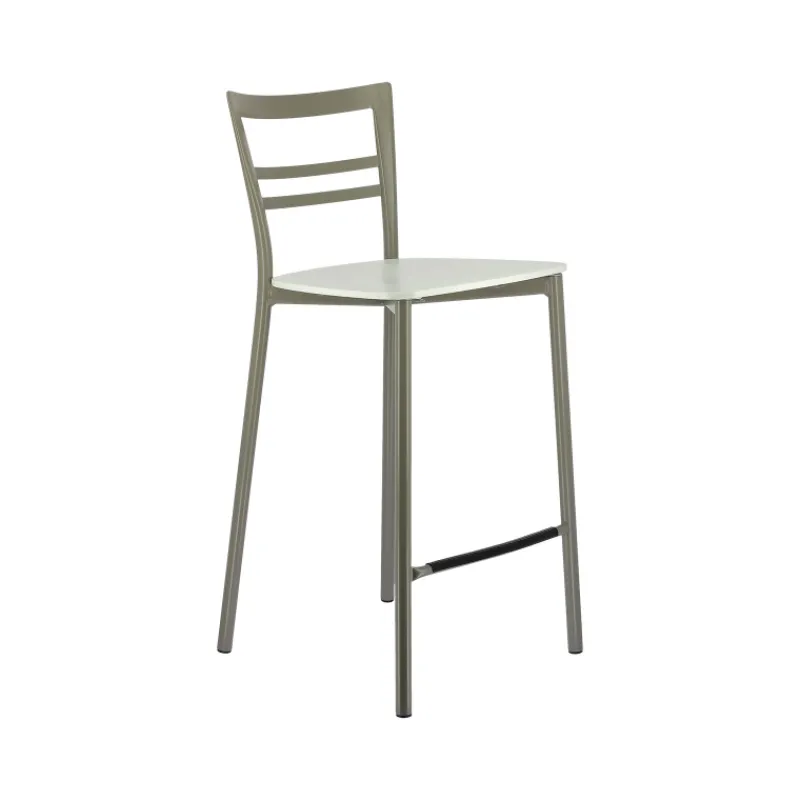 Go Clip Connubia® Tabouret snack contemporain en métal et multiplis bois* Tabouret Snack (assise +/- 65 Cm)|Tabouret De Bar (assise +/- 80 Cm)