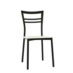 Go Connubia® Chaise contemporaine en métal et assise multiplis bois* Chaise De Cuisine|Chaise De Salle à Manger