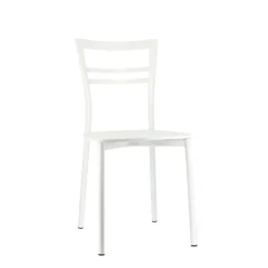 Go Connubia® Chaise contemporaine en métal et assise multiplis bois* Chaise De Cuisine|Chaise De Salle à Manger