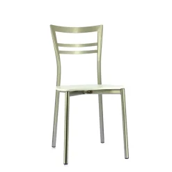 Go Connubia® Chaise contemporaine en métal et assise multiplis bois* Chaise De Cuisine|Chaise De Salle à Manger