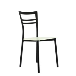 Go Connubia® Chaise contemporaine en métal et assise multiplis bois* Chaise De Cuisine|Chaise De Salle à Manger