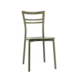 Go Connubia® Chaise contemporaine en métal et assise multiplis bois* Chaise De Cuisine|Chaise De Salle à Manger