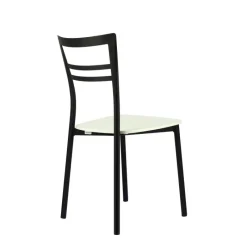 Go Connubia® Chaise contemporaine en métal et assise multiplis bois* Chaise De Cuisine|Chaise De Salle à Manger