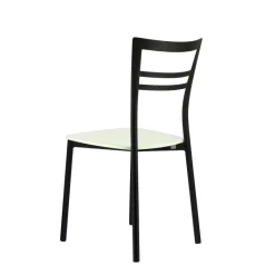 Go Connubia® Chaise contemporaine en métal et assise multiplis bois* Chaise De Cuisine|Chaise De Salle à Manger